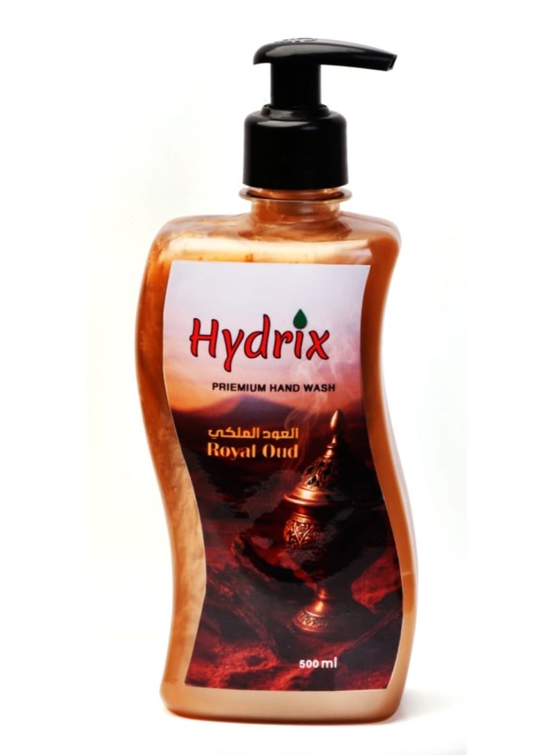 Hydrix hydrating liquid hand wash  Royal Oud 500+85+85+85ml - Image 3